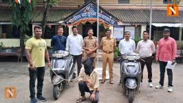 Pachpaoli Police Arrest Vehicle Theft Suspect, Recover Scooters Worth ₹1.60 Lakh
								
