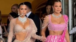 Kardashian sisters slay at Ambani wedding festivities
								