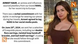 Rang Jewellery Brand Accuses Avneet Kaur of Breaching Promotional Contract
								