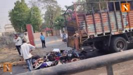 Quick Action Saves Goods Worth ₹10 Lakh After Truck Fire Near Nagpur
								